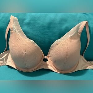 Used (Excellent Condition) Aerie 34C Pink Lace Bra